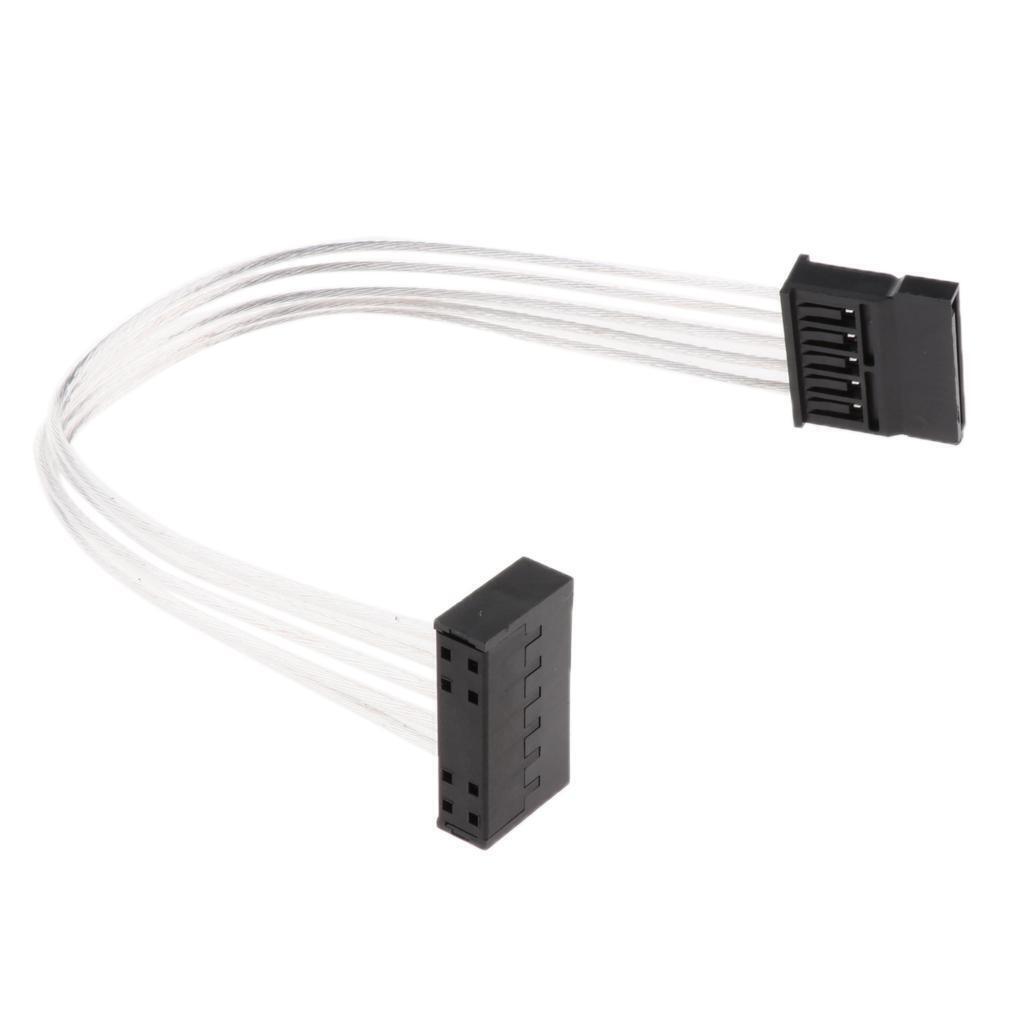 PC SATA HDD Power Supply Extension Cable Male to Female, 7.87" / 20cm White