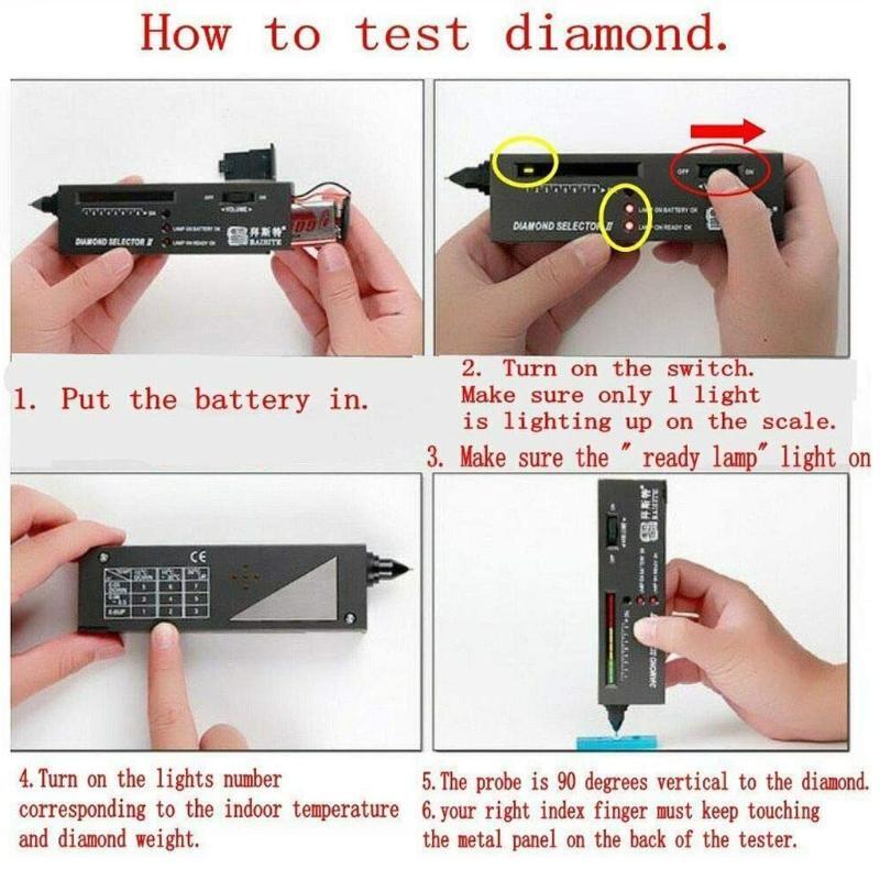 Diamond Tester?30X LED Magnifying Glasses Jeweler Tool Kit Pocket Jewelry Tools
