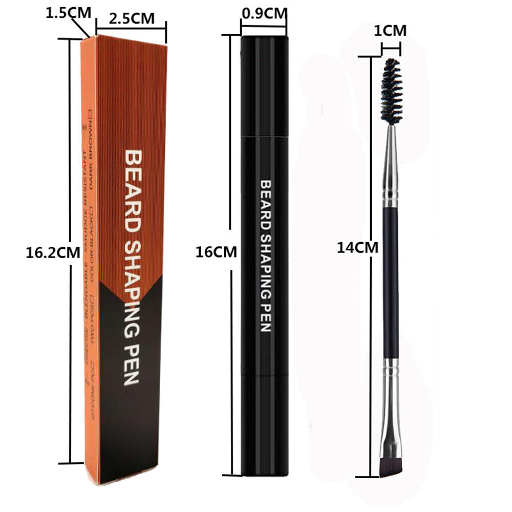 Tip Filler Pen 2 in 1Barber Pencil Fix Patchy Beard Beard Pencil Filler for Men