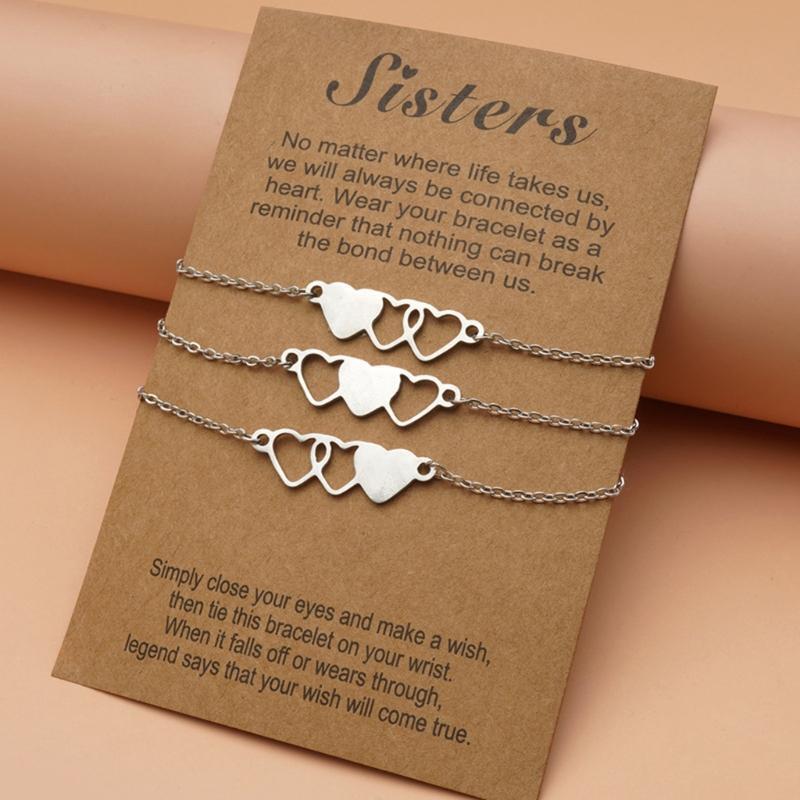 Best Friend Are Sisters Wish Bracelet/anklet Her Heart-shaped Jewelry Gift