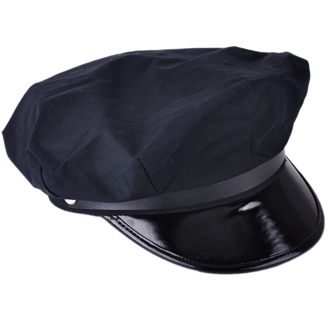 Adjustable Women Octagon Yacht Captain Skipper Sheriff Hat Cap Costume Party Li