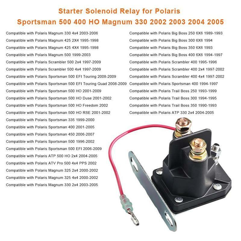Starter Relay Solenoid Switch for Polaris Sportsman 250 300 335 Easy to Install