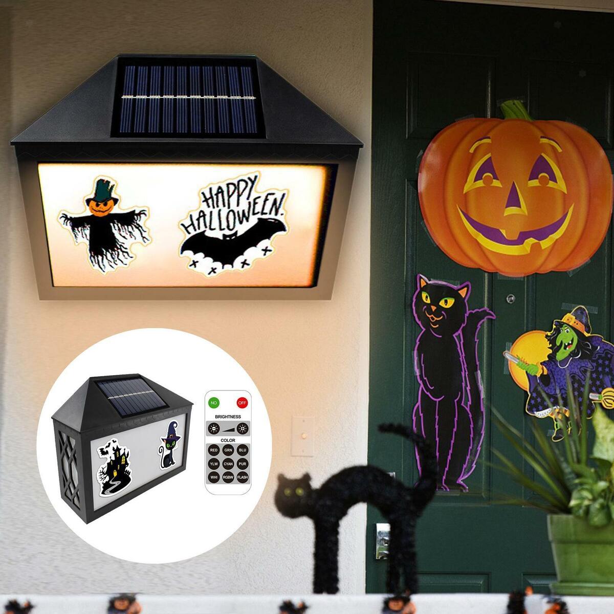 Solar  Plaque House Number Set House Sign Address Light Out