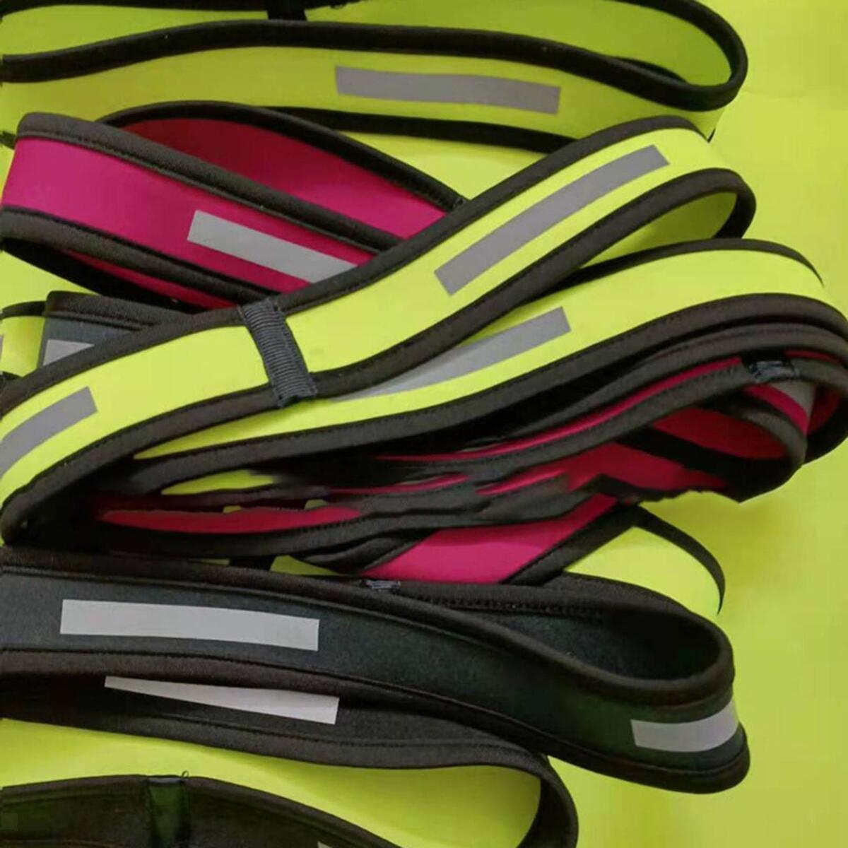 2Pack Reflective Sports Headband for Sports Softball Running Riding Workout