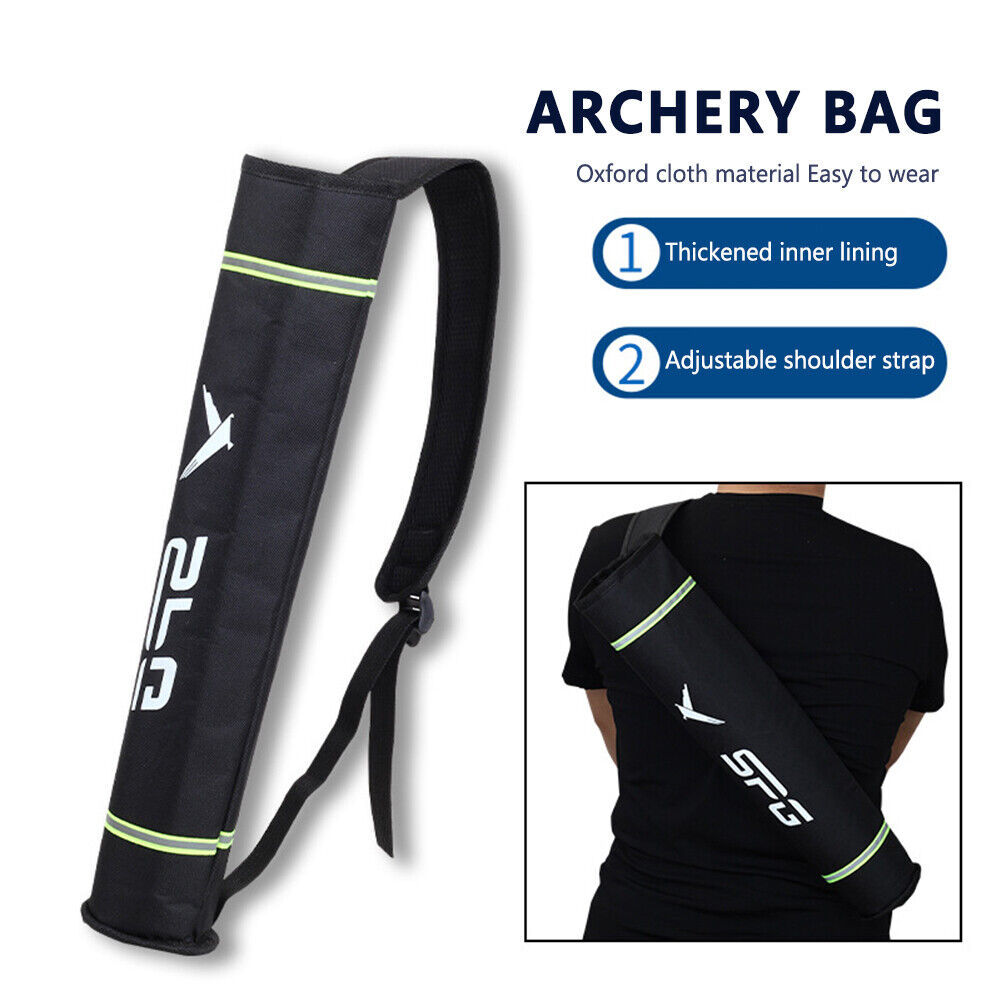 Archery Arrow Quiver Holder Pocket Carrying Bag Hanging Bow Storage Pouch