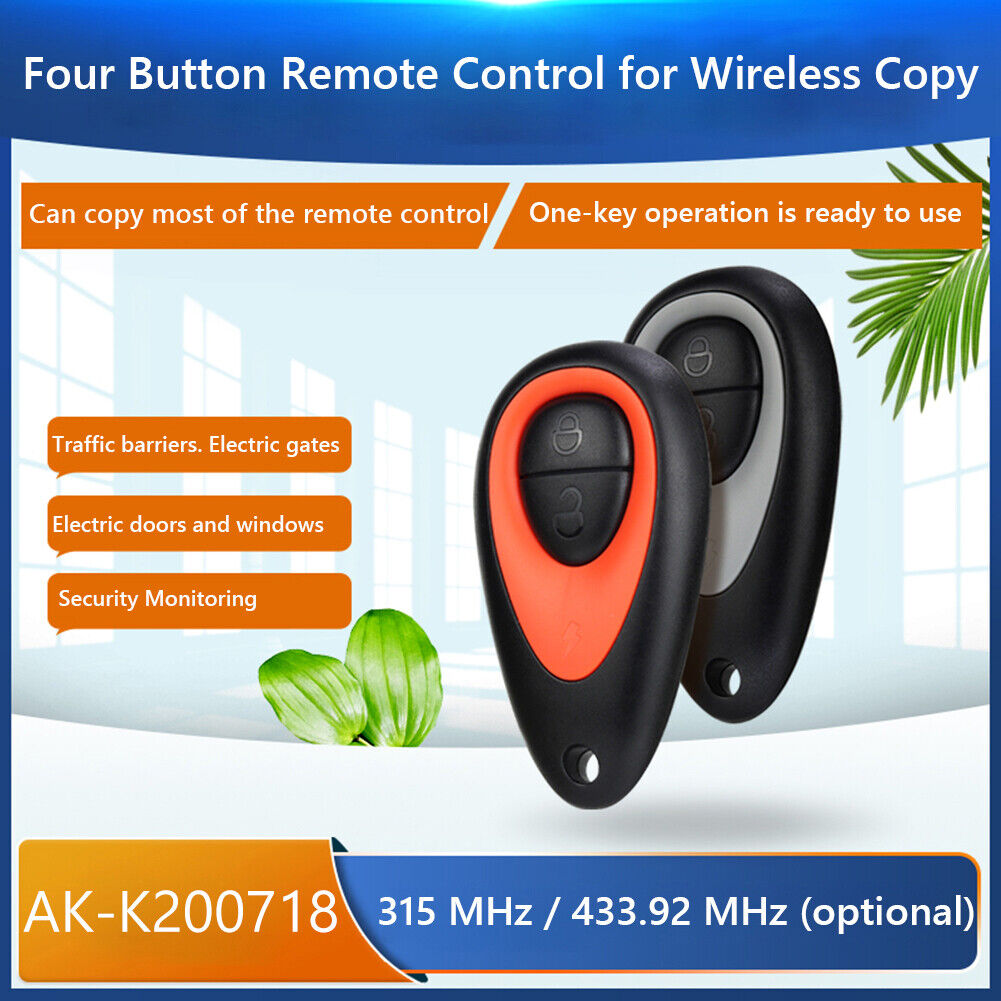 Universal Smart Copy Remote Controller Cloning Learning Code Key (315MHz)