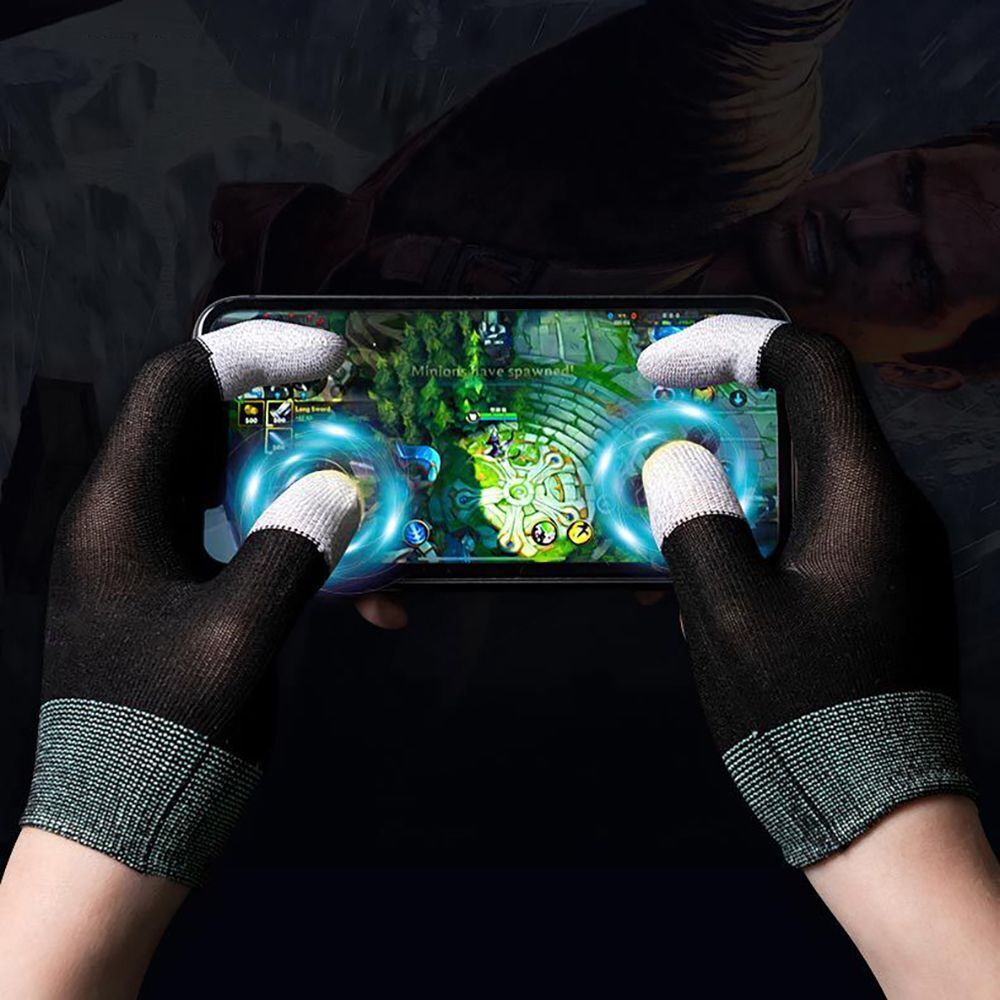 Nylon Mobile Game Finger Sleeve Finger Gloves Fingertip Cover For Gamer