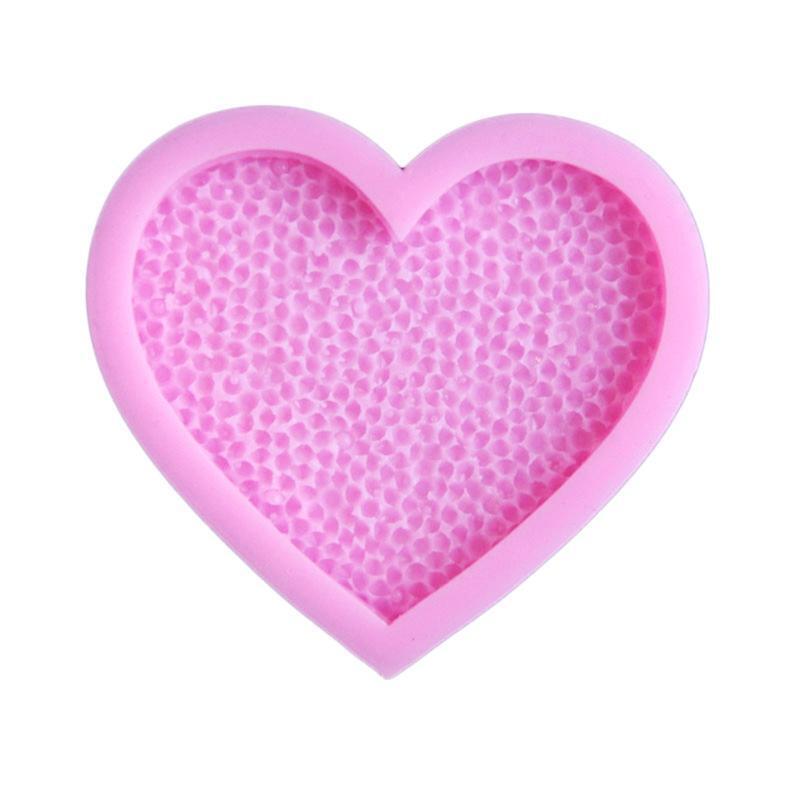 Heart Silicone Moulds Easy to De-mold for Baking Cake Fondant Making Keychains