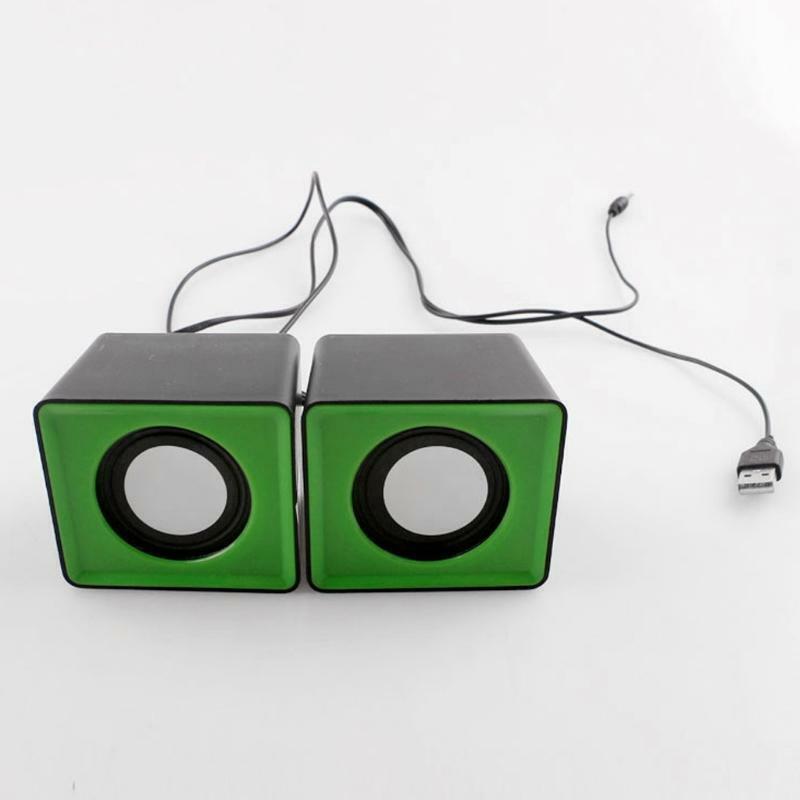 Wired Mini Speakers USB 2.0 for Laptop PC MP3 Multimedia Speaker Random Color