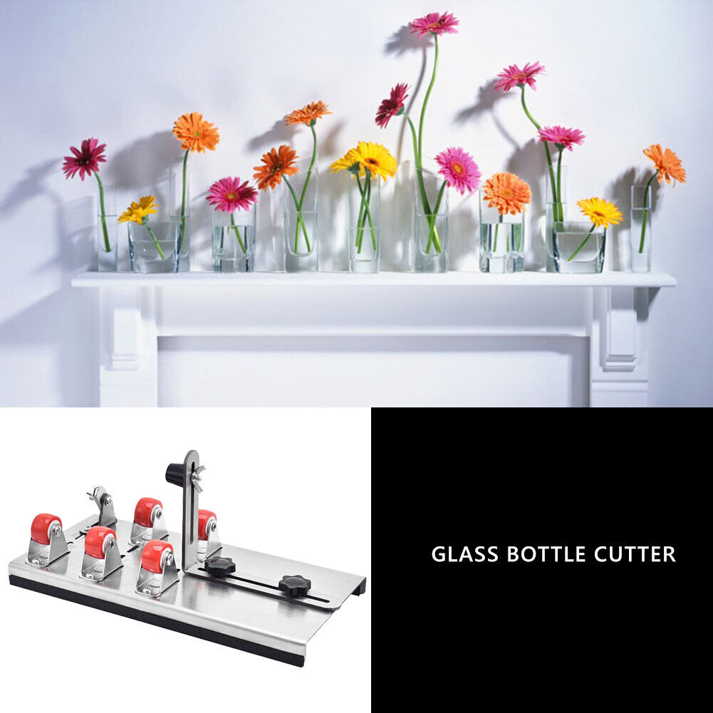 Glass Bottle Cutter Set with Gloves Beer Wine Container Cutting Metal Tool