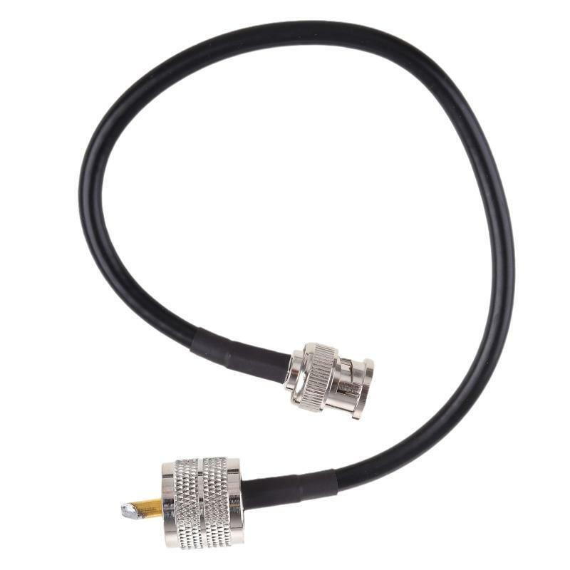BNC Male to PL259 Male Coax Connector RF Jumper Pigtails Wire Terminal Straight