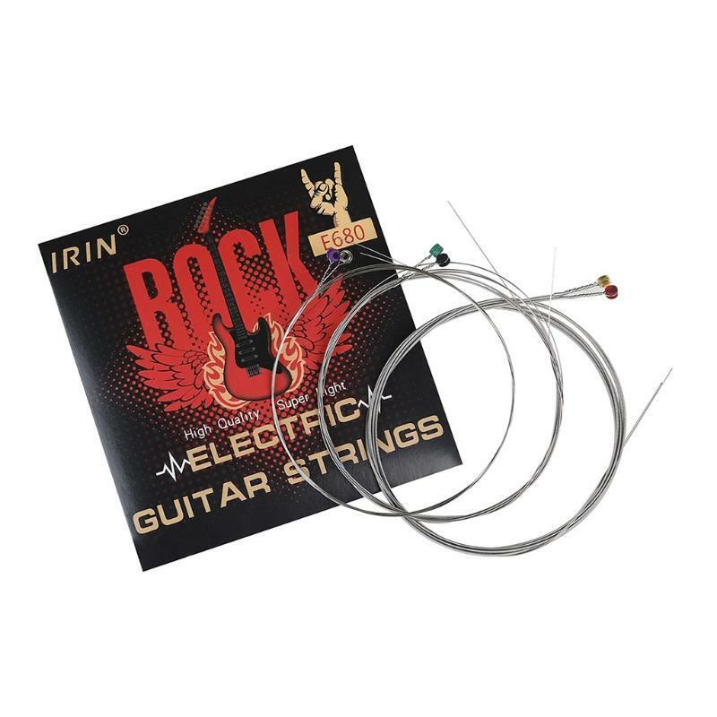 6pcs/set Electric Guitar Strings Set Stainless Steel String Bright Tone Light