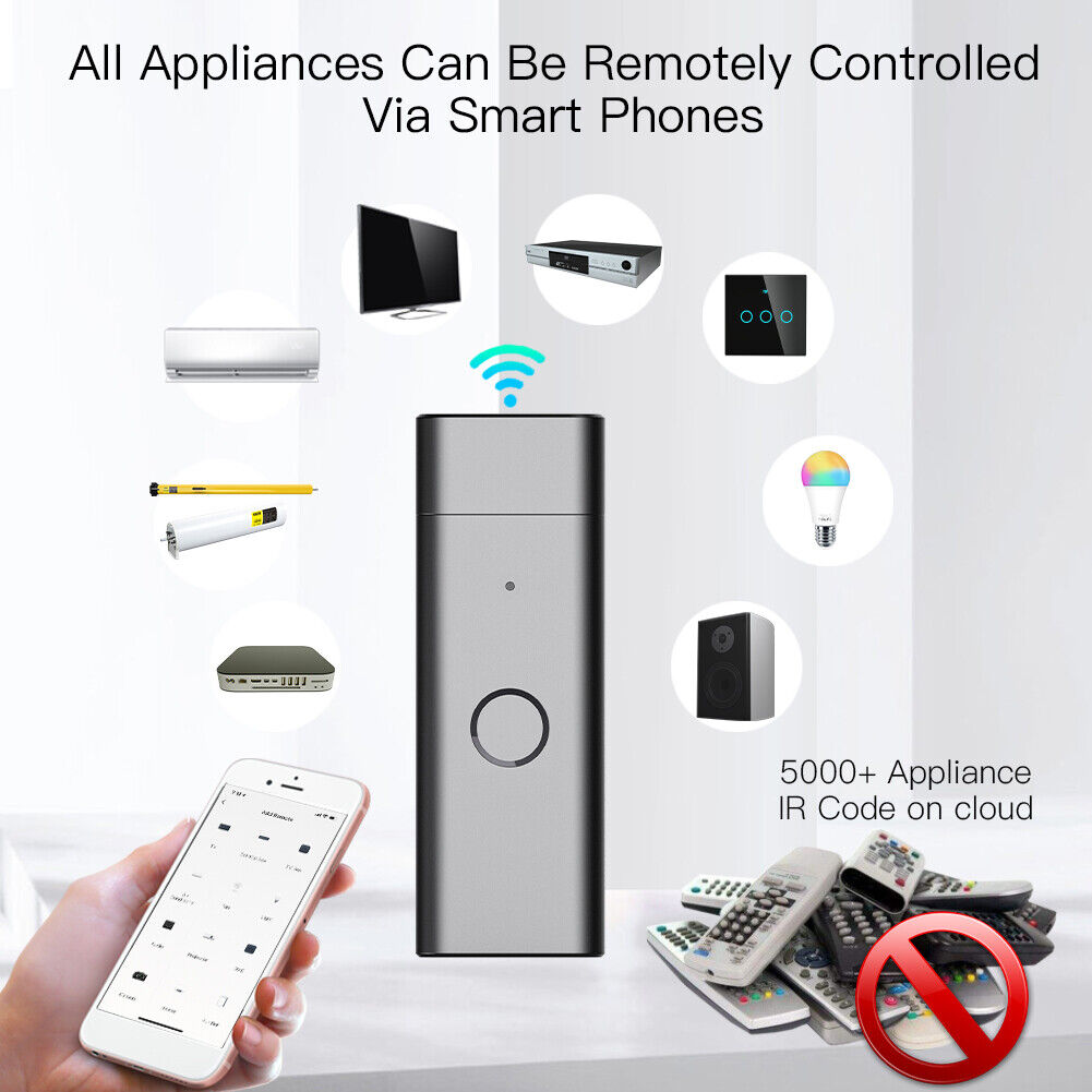 2.4Ghz Tuya Smart WiFi IR RF Wireless Remote Control for Air Conditioner TV