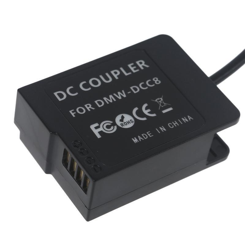 Camera Power Cable Type-C to DMW DCC8 Dummy Battery for G85 GH2 FZ300 FZ1000