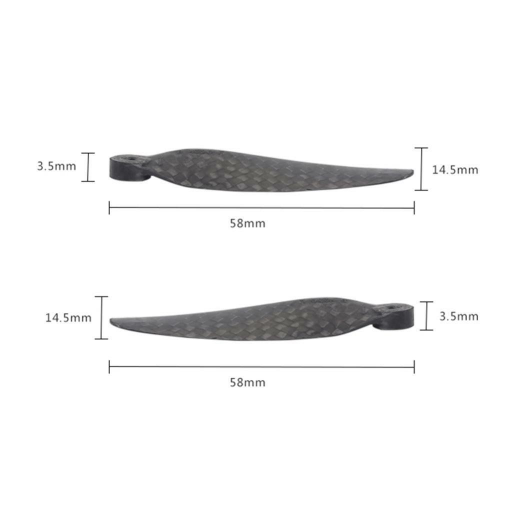 8pieces Carbon Fiber Propellers For DJI  Mini    Black