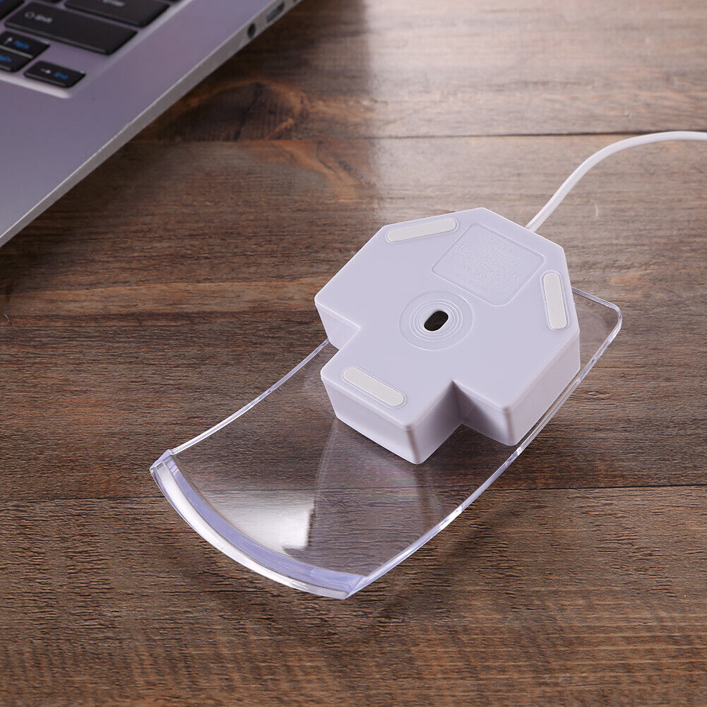 USB 2.0 Wired Optical LED Light-up Transparent Colour Mouse