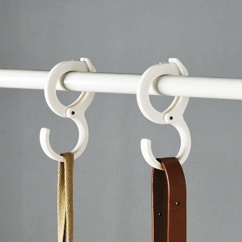 Buckle Rail Crossbar Clips Desk Hook S shape Hooks Hanging Coat Hanger