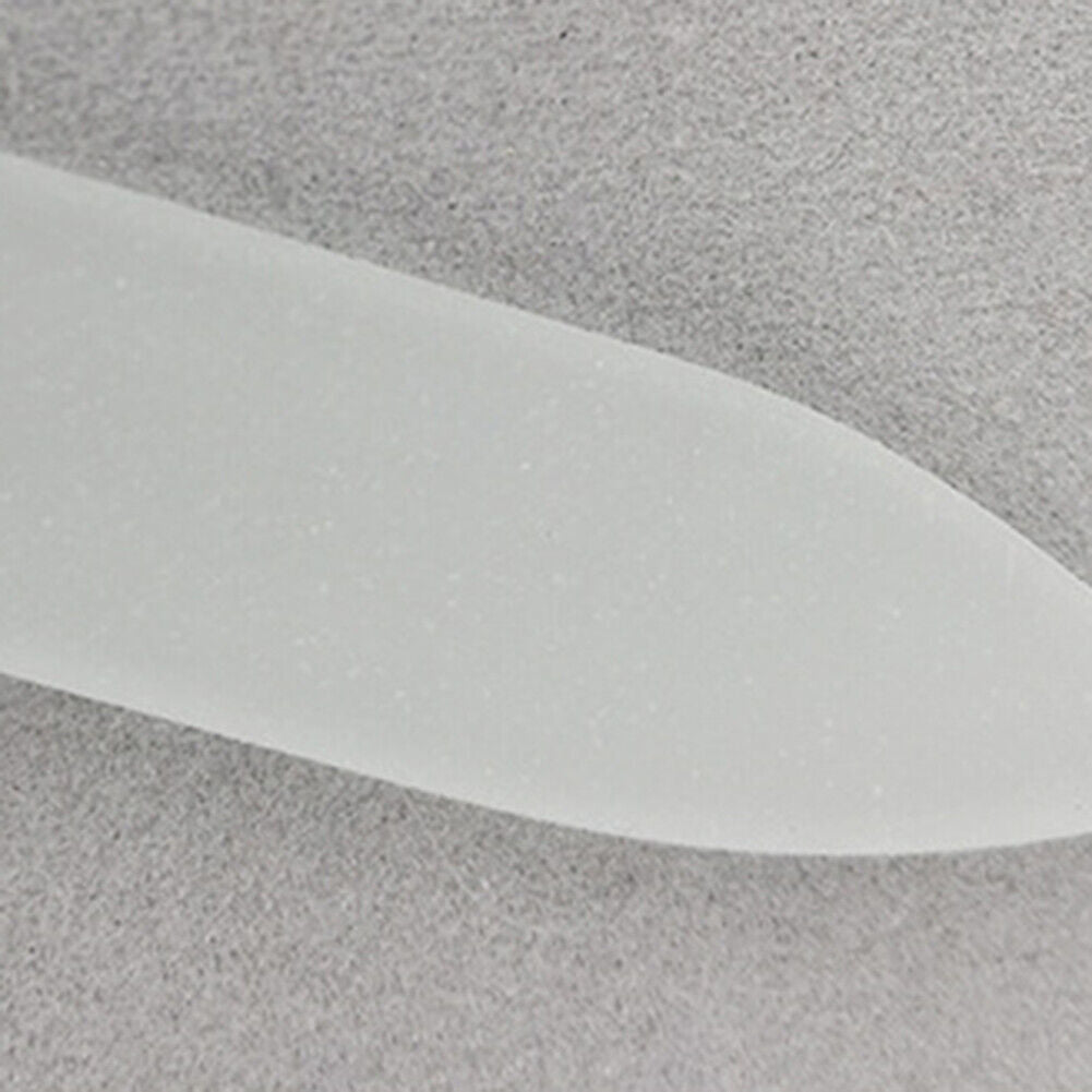Glass Nail File Block Nail Polish Sanding Buffer Strips Polishing (White)