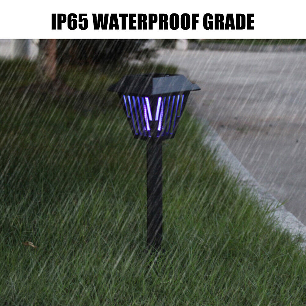 LED Solar Mosquito Killer Lamp Outdoor Waterproof Lawn Stake Night Lights