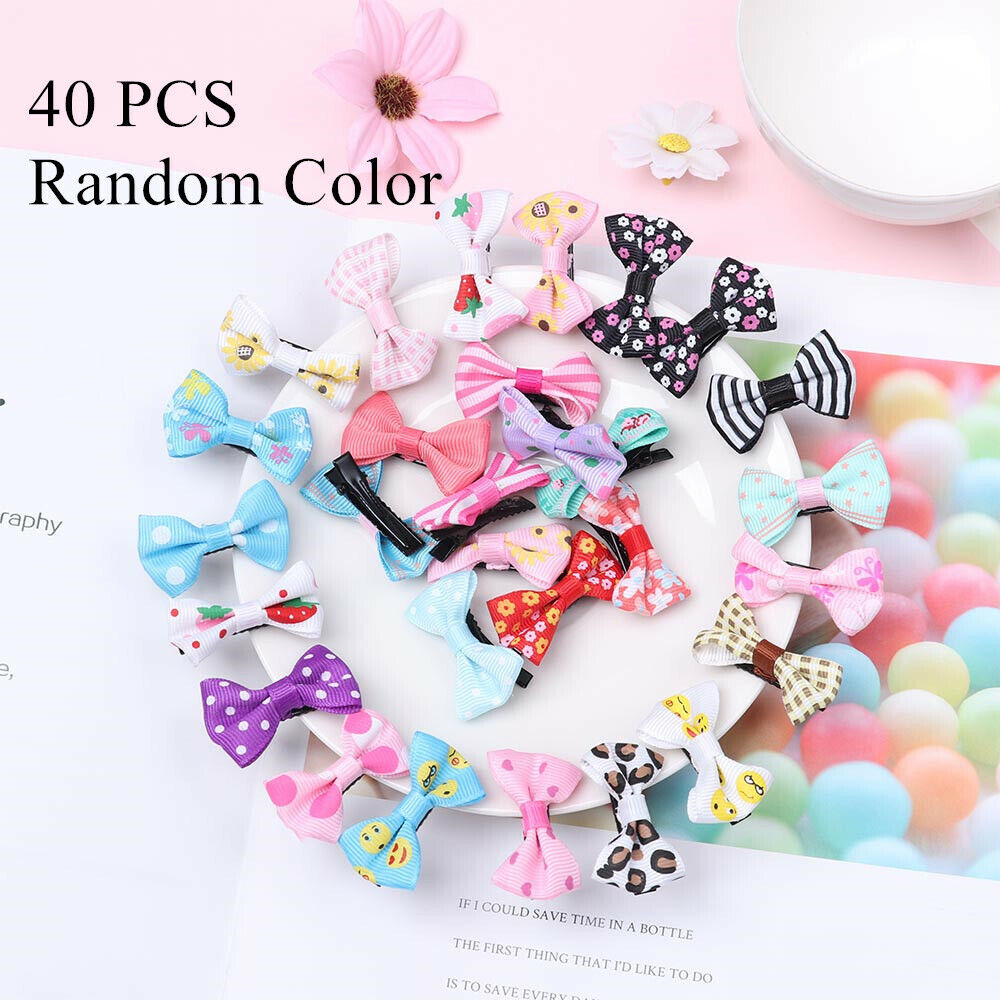 Girls Baby Nylon Bow knot Hair Clip Alligator Clips Baby Headband Head Wraps