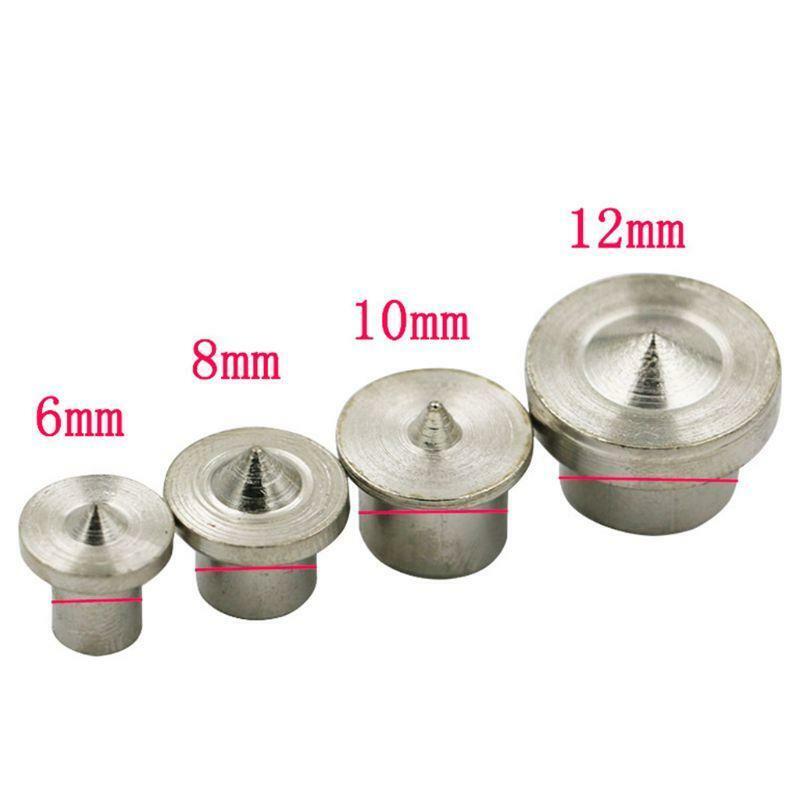 4pcs Dowel Pins Center Point 6/8/10/12mm Tenon Center Set For Woodworking Power