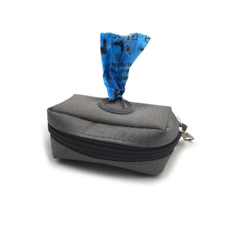 Poop Bags Holder Attaches to Dog Leash Waste Bag Dispenser Solid Oxford Cloth