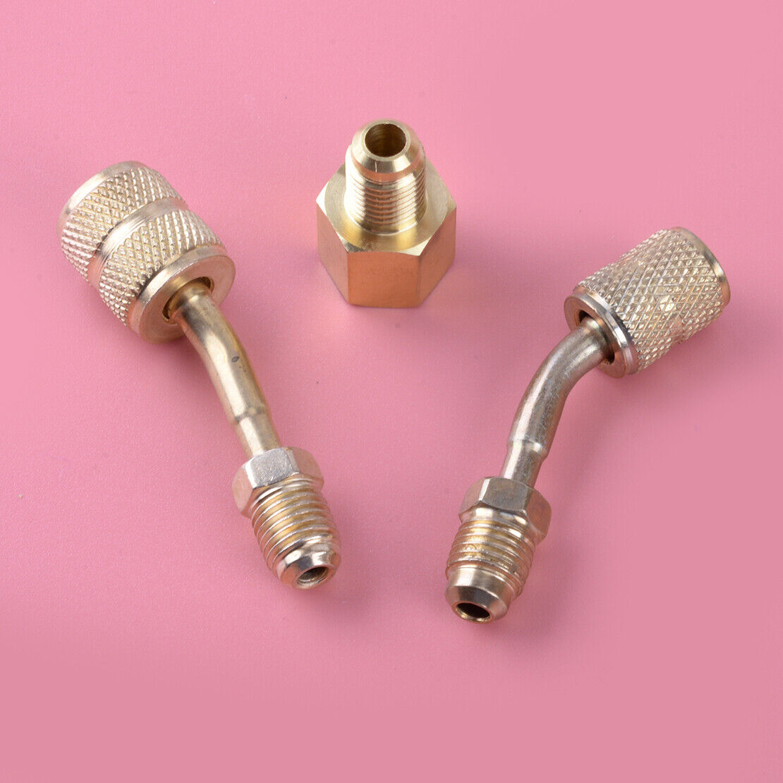 3pcs Refrigerant Tank Vacuum Pump Adapter Fit for Split System HVAC R410a R134a
