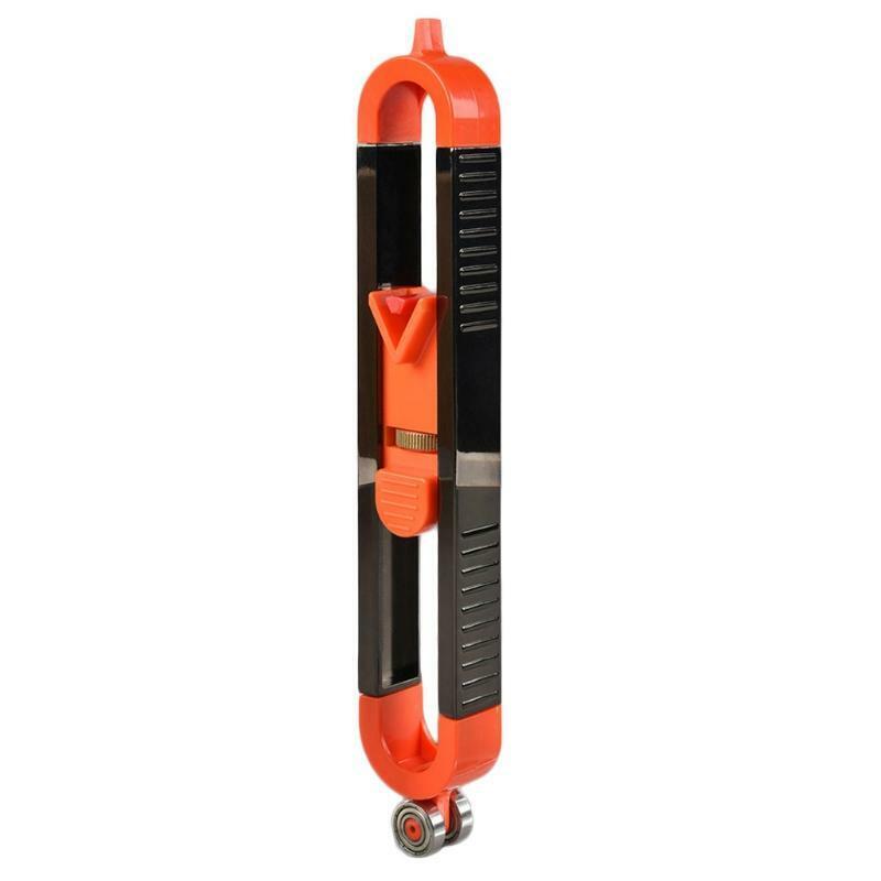 Contour Gauge With Lock Smooth Scribing Ruler With Pencil Holder Radian Ruler
