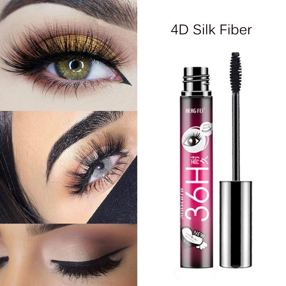 Extension Volume Curling Eye Makeup Tools Thicker Longer 4D Silk Fiber Mascara