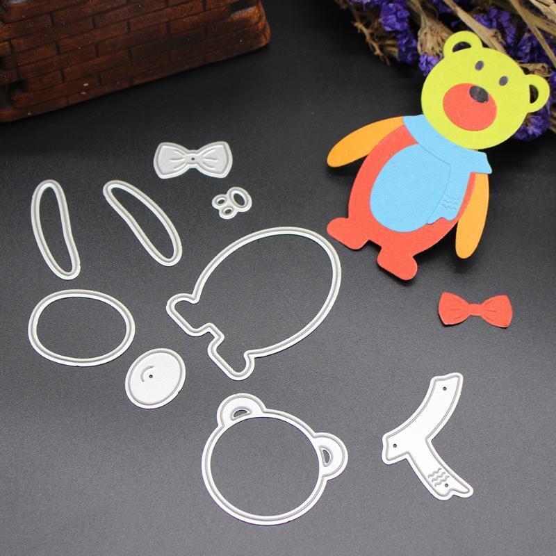 Bear Cutting Dies Stencils Scrapbook Album Paper Embossing DIY Craft Christmas
