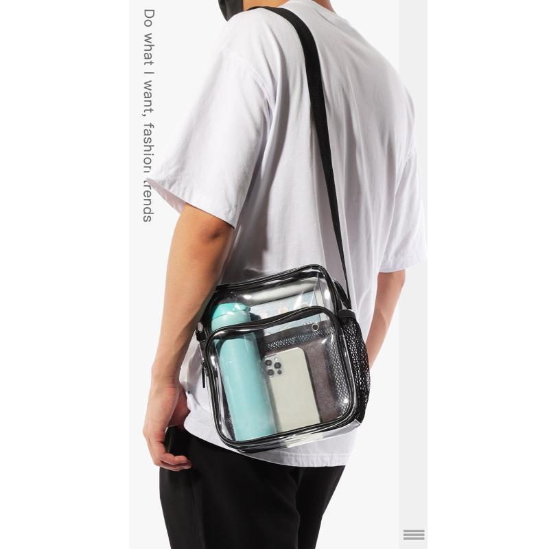 Women Transparent Clear Purse Girls Crossbody Shoulder Bags with Removable Strap