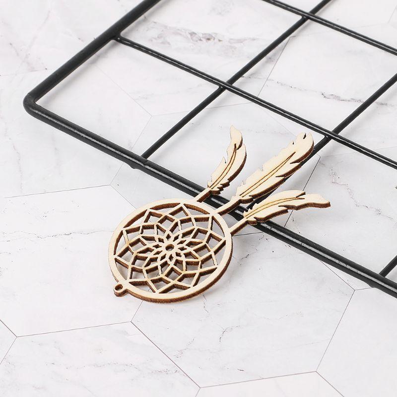 10 Pcs/Set Dreamcatcher Natural Wood Slice Photography Prop Christmas Home Decor