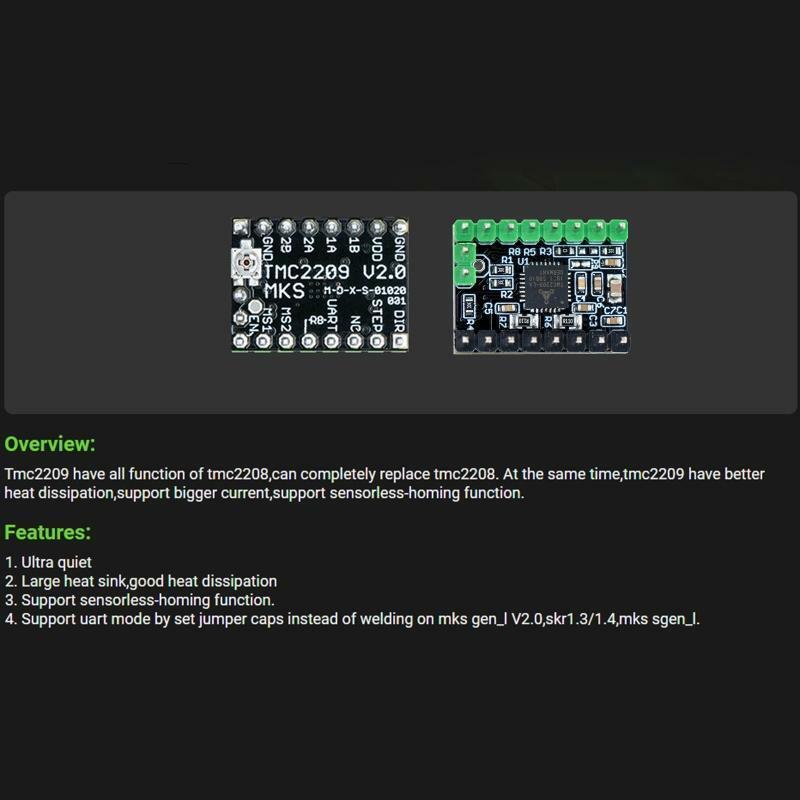 MKS TMC2209 Stepstick Engine Stepping Controller Replace TMC2209 Motor Drivers