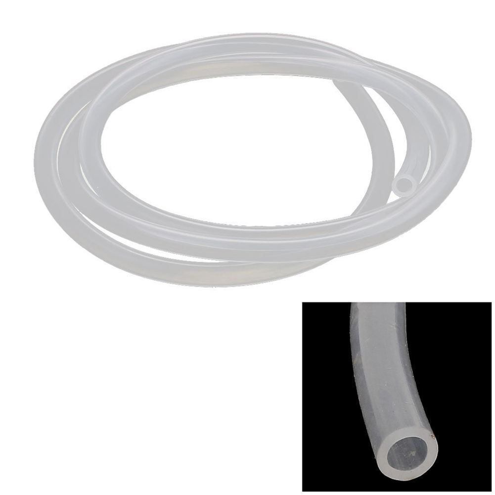 4mmx6mm Silicone Food Grade Translucent Tube Beer Air Hose Pipe 1Meter F8C7 K6V2