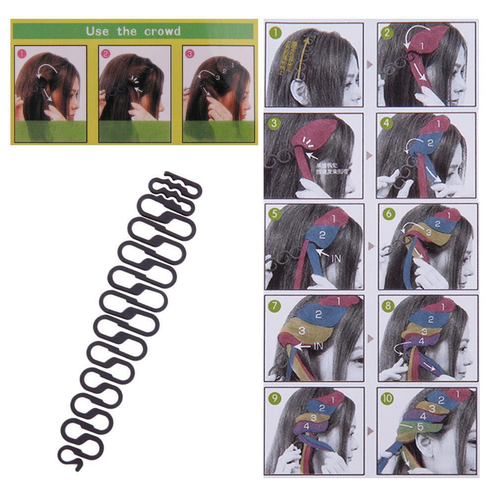 1pc Women Hair Styling Clip Braid Maker Bun Fashion Tool Hair Accessories