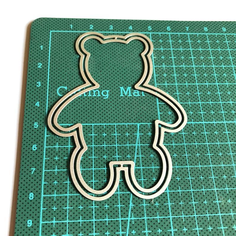Cute Bear Shaker Metal Cutting Dies Stencil DIY Scrapbooking Embossing Template