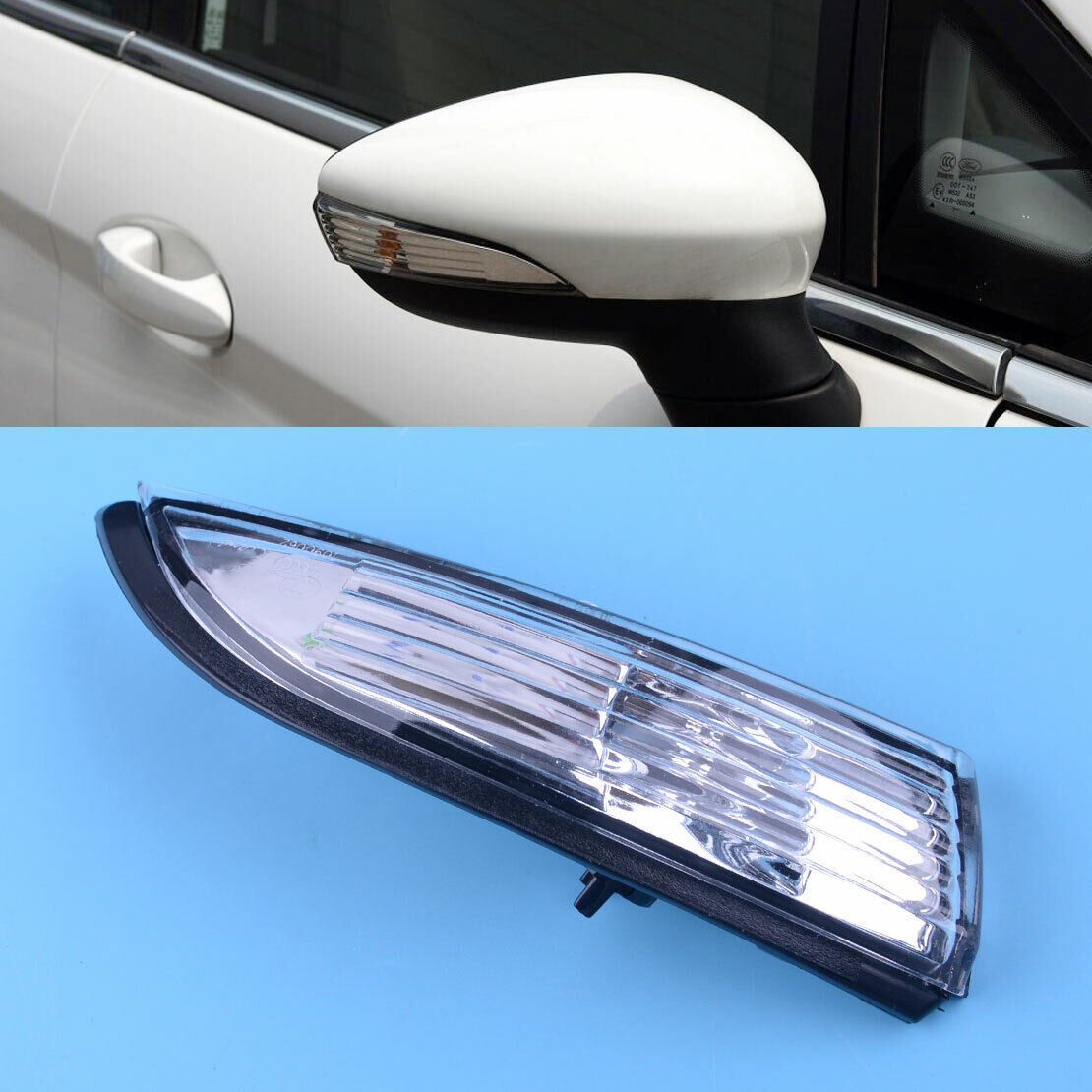 Front Right Side Door Wing Mirror Indicator Cover Fit For Ford Fiesta 2008-18 Ld