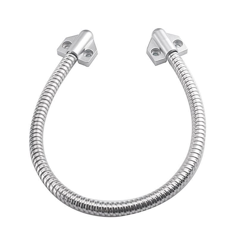 Flexible Stainless Steel Armored Door Loop with Alloy Ends Wire Length 16''