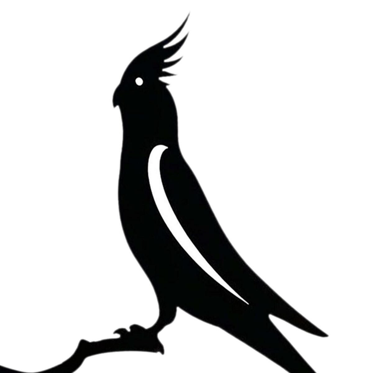 Bird Silhouette Garden Ornament decor for art Stake  Decoration Outdoor