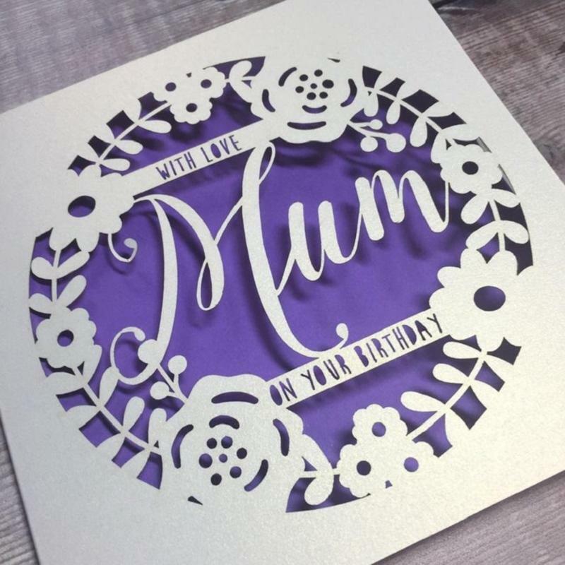 Love Mom Metal Cutting Dies Stencil Scrapbooking DIY Album Stamp Paper Embossing