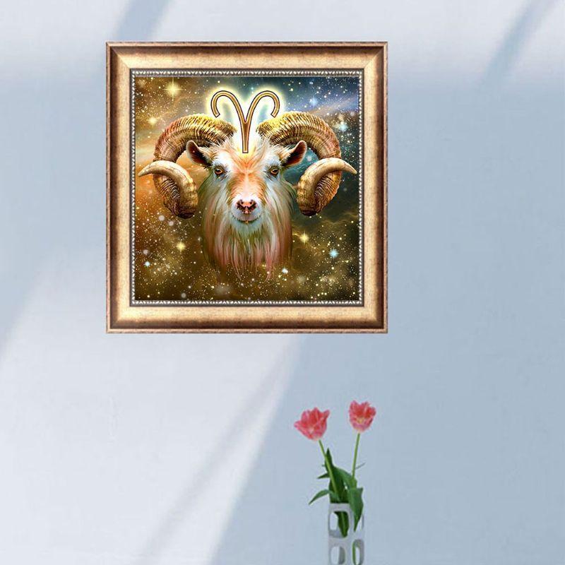 Aries Constellation DIY 5D Full Drill Diamond Painting Embroidery Cross Stitch
