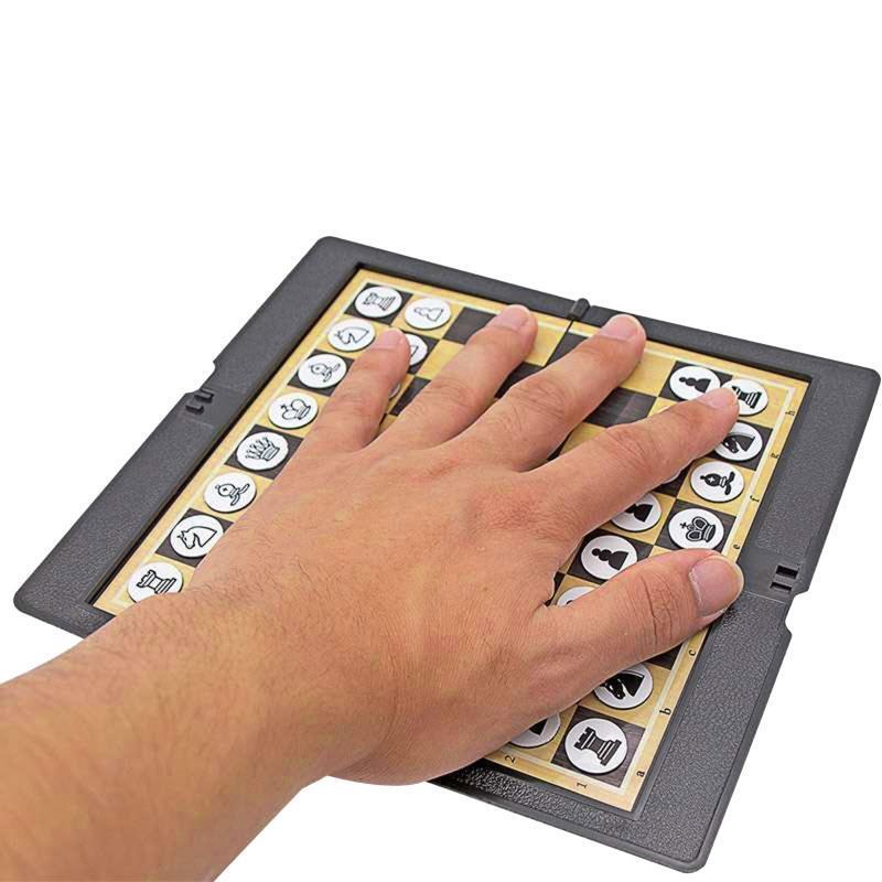Magnetic International Chess Plastic Foldable Chess Board Checker Puzzle Game