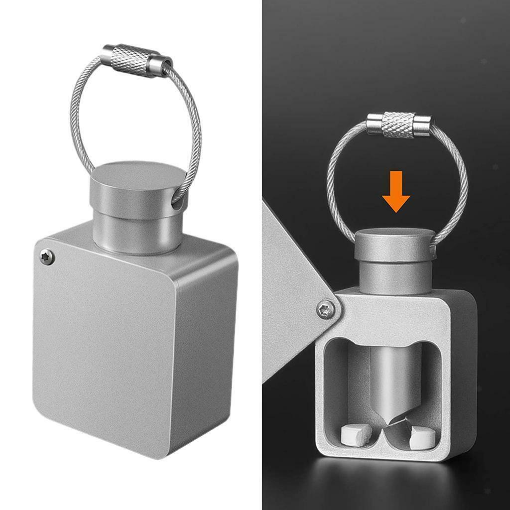 Aluminum Multifuntion Pill Box Medicine Holder Case for Outdoor