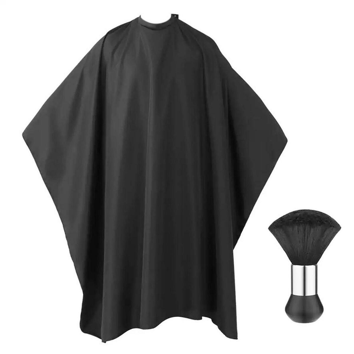 Barber Cape with Neck Duster Brush for Haircut Cosmetology Supplies  Use