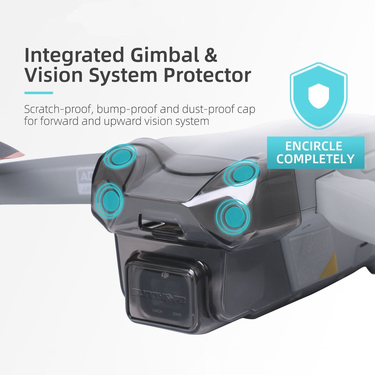 New Lens Hood Anti-glare Case Lens Cap Protective Cover Sunshade For DJI Air 2S