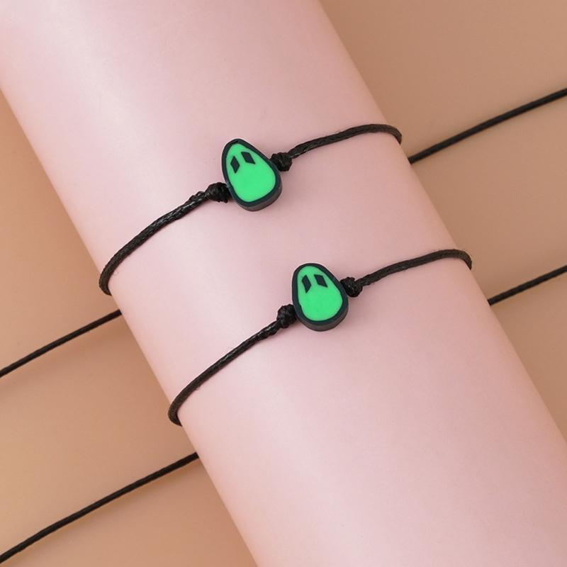 2x Creative Alien Bracelet for Couples Best Friends Matching Distance Jewelry