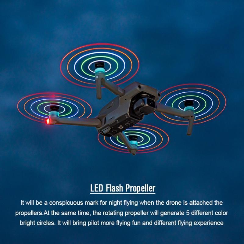 Rechargeable Blades LED Light Flash Propellers Fit for Mavic Air 2 Drone
