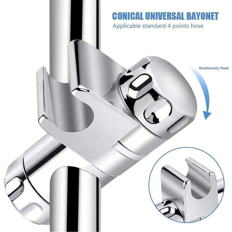 Handheld Shower Bracket Adjustable Angle Shower Sprayer Holder for Slide Bar