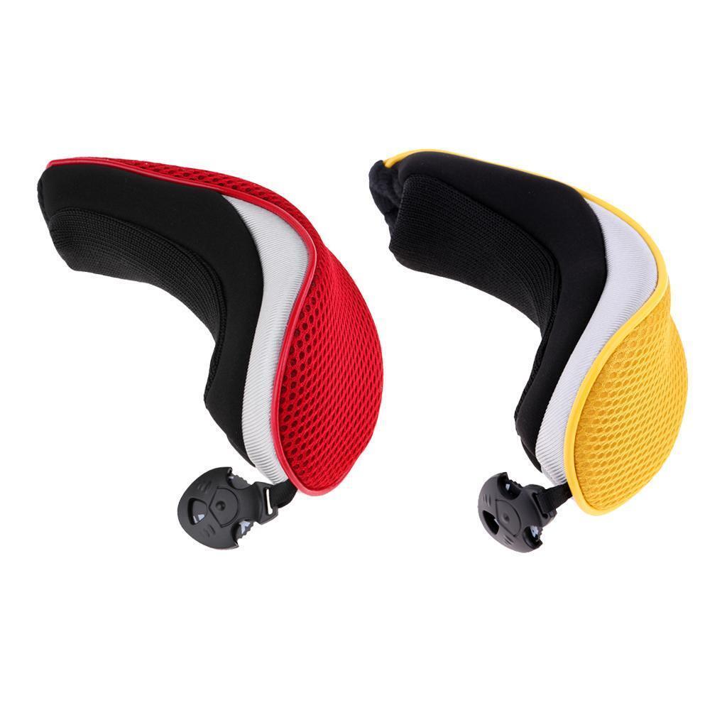 2x Golf Hybrid Utility Club Headcover Head Cover & No. Interchangeable Tag