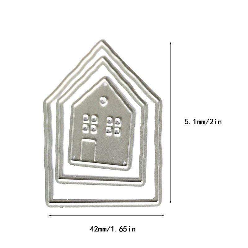 Houses Metal Cutting Dies Stencil Scrapbooking DIY Album Paper Card Embossing